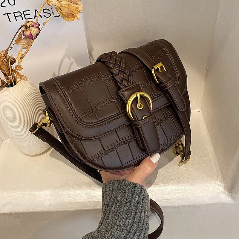 オータムウィンタースタンダードレッド レトロ 秋物 冬物 メッセンジャーバッグ サドルバッグ シートバッグ 手作りハンドバック98503492497