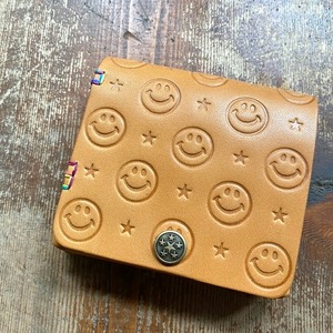SMILE Leather Half wallet mini ☺︎&★