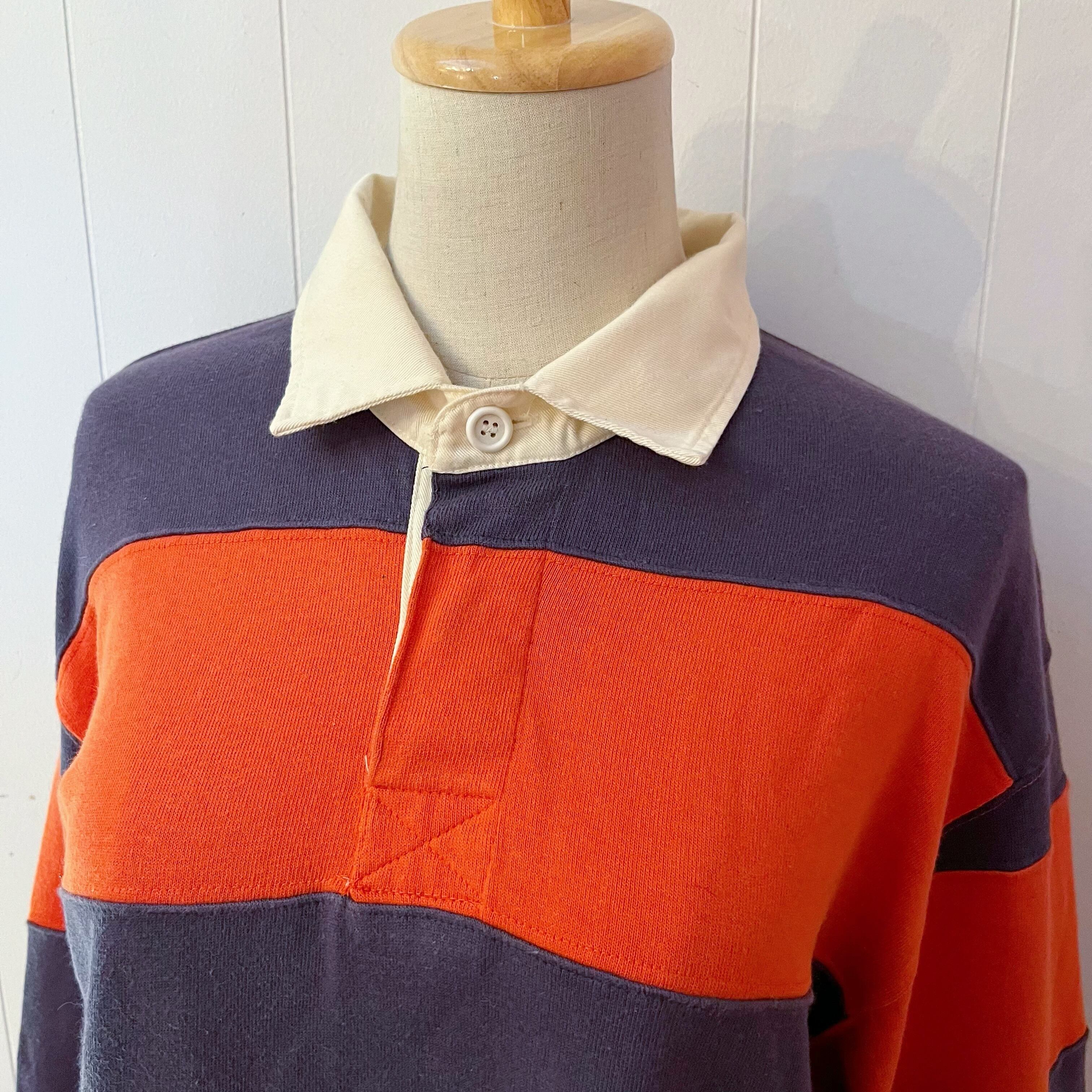 orange stripe rugger shirt