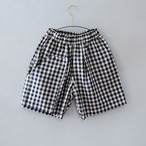 Three pocket check pants     /  kids XXL(140-150)  / Black