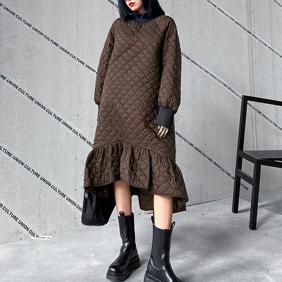 Quilting Long Skirt Dress 2colors M 497 Magniraff マニラフ モード系ファッション通販サイト