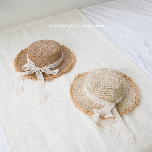 ꒰ 即納 ꒱ Lauren straw hat / mkids