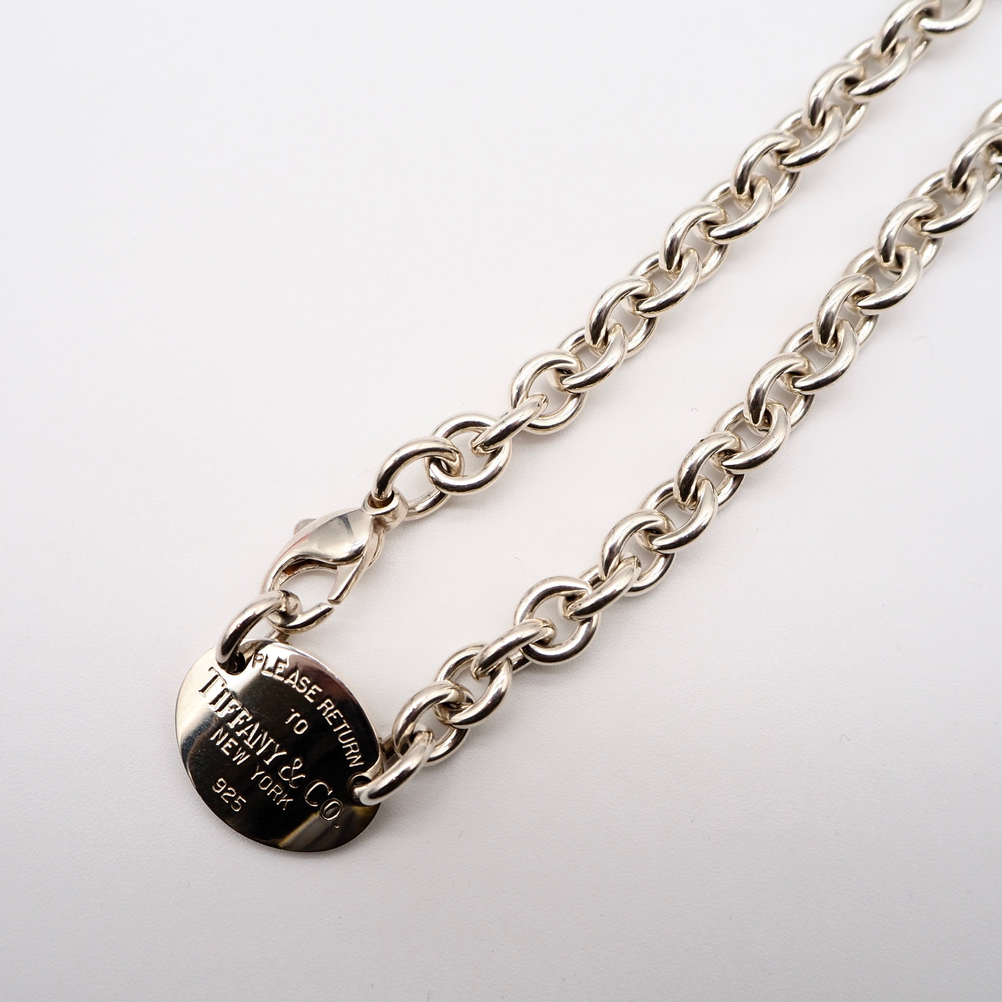 TIFFANY&Co. リターントゥ オーバルタグ ネックレス Tiffany&Co. リターントゥオーバルタグネックレス シルバー925