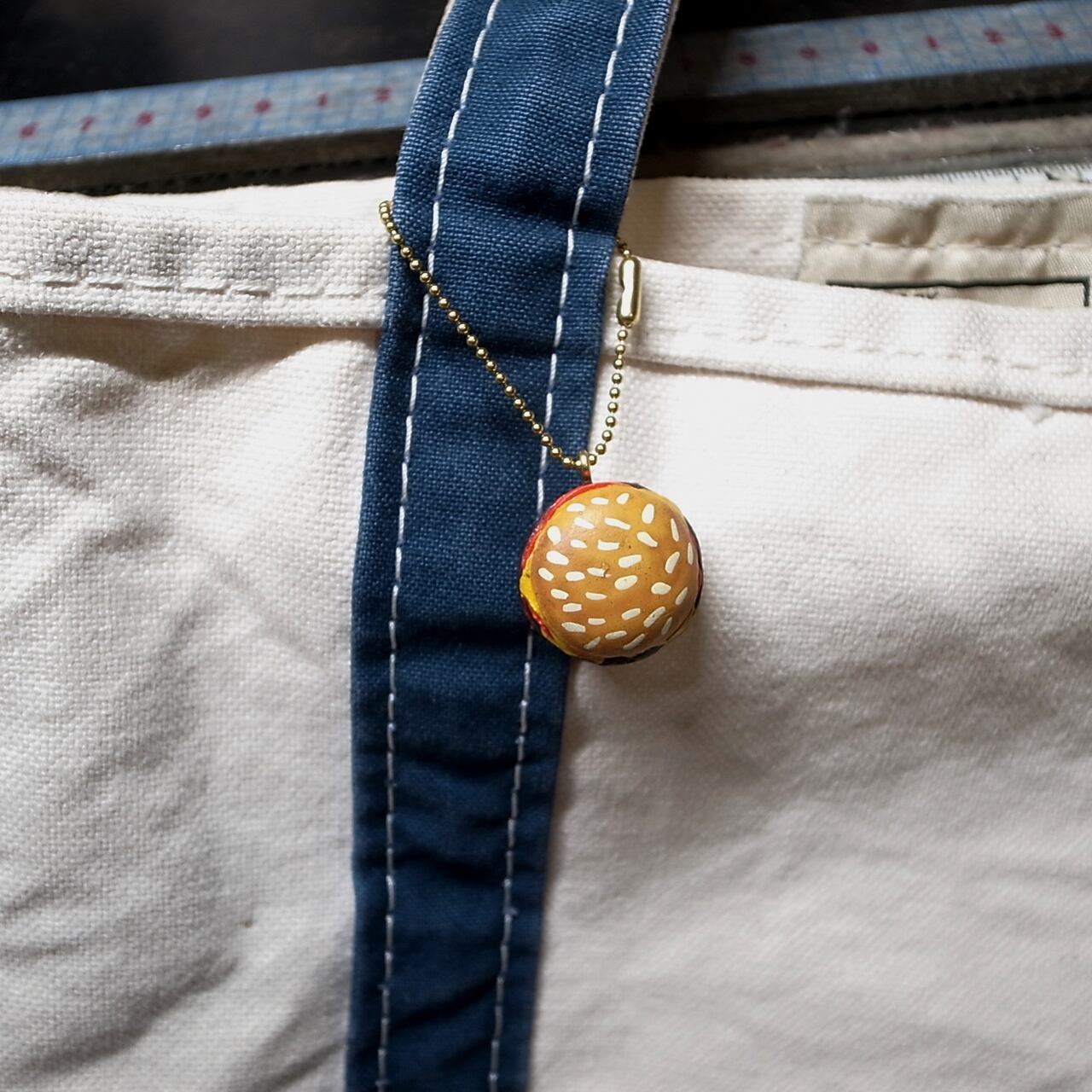 HAND PAINT CERAMIC CHARM KEY CHAIN / ハンドペイント セラミック