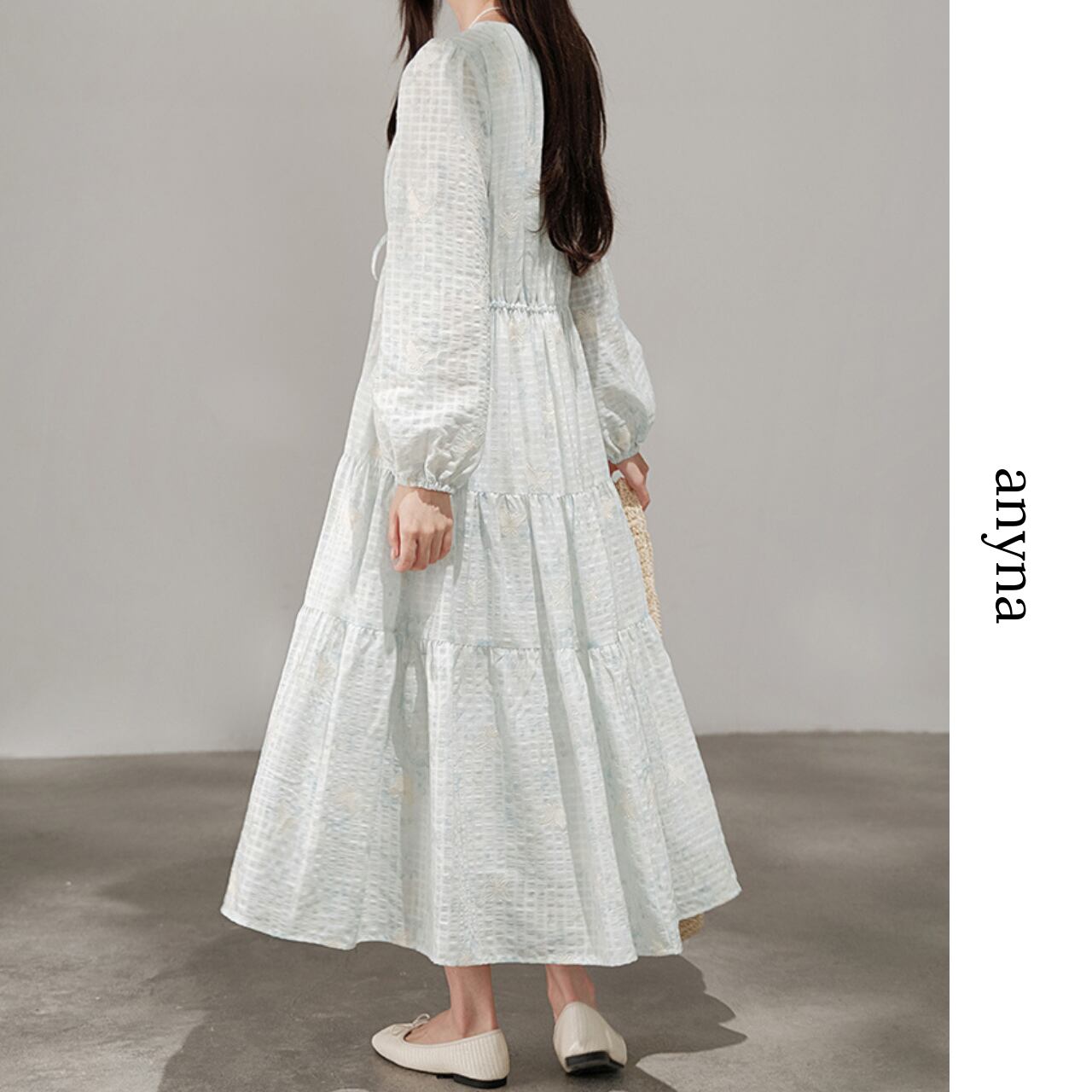 Airy Layered Long Dress R0206