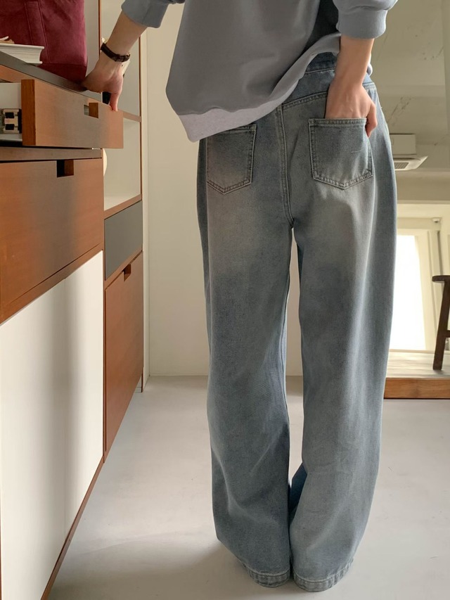 (予約) AREING / Management denim pants 1color