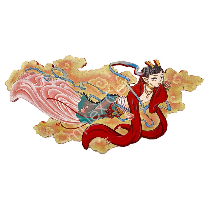 ベロニカ都登「龍天女浮遊図」