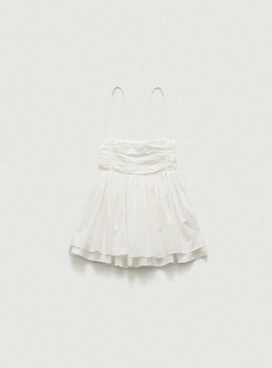 [The Barnnet] White Crepe Peplum Sleeveless Top 正規品 韓国ブランド 韓国通販 韓国代行 韓国ファッション ザ バーネット ザバーネット 日本 店舗