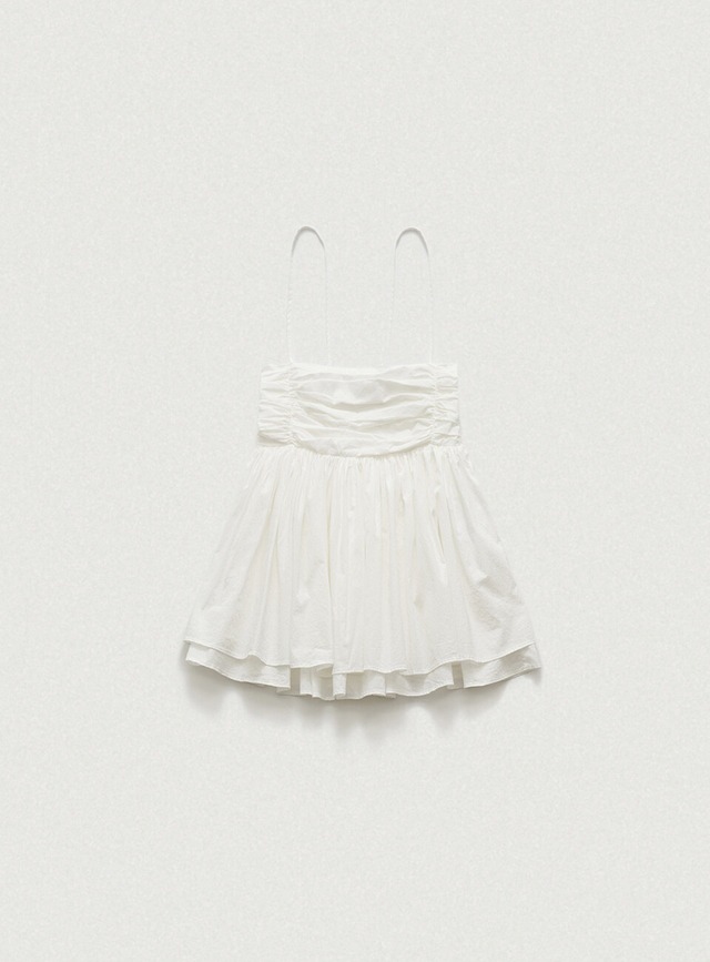 [The Barnnet] White Crepe Peplum Sleeveless Top 正規品 韓国ブランド 韓国通販 韓国代行 韓国ファッション ザ バーネット ザバーネット 日本 店舗