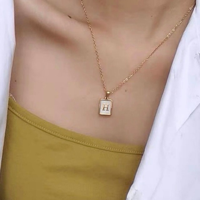 316L shell plate necklace