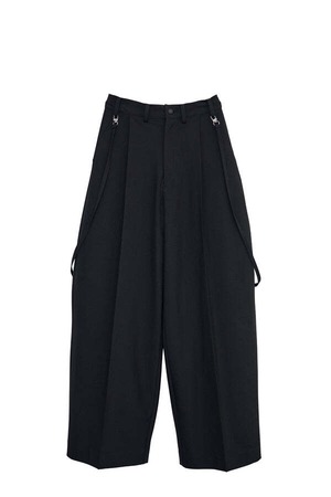 【SALE】【Nora Lily】Cocoon Wide Line Suspenders Pants/Black