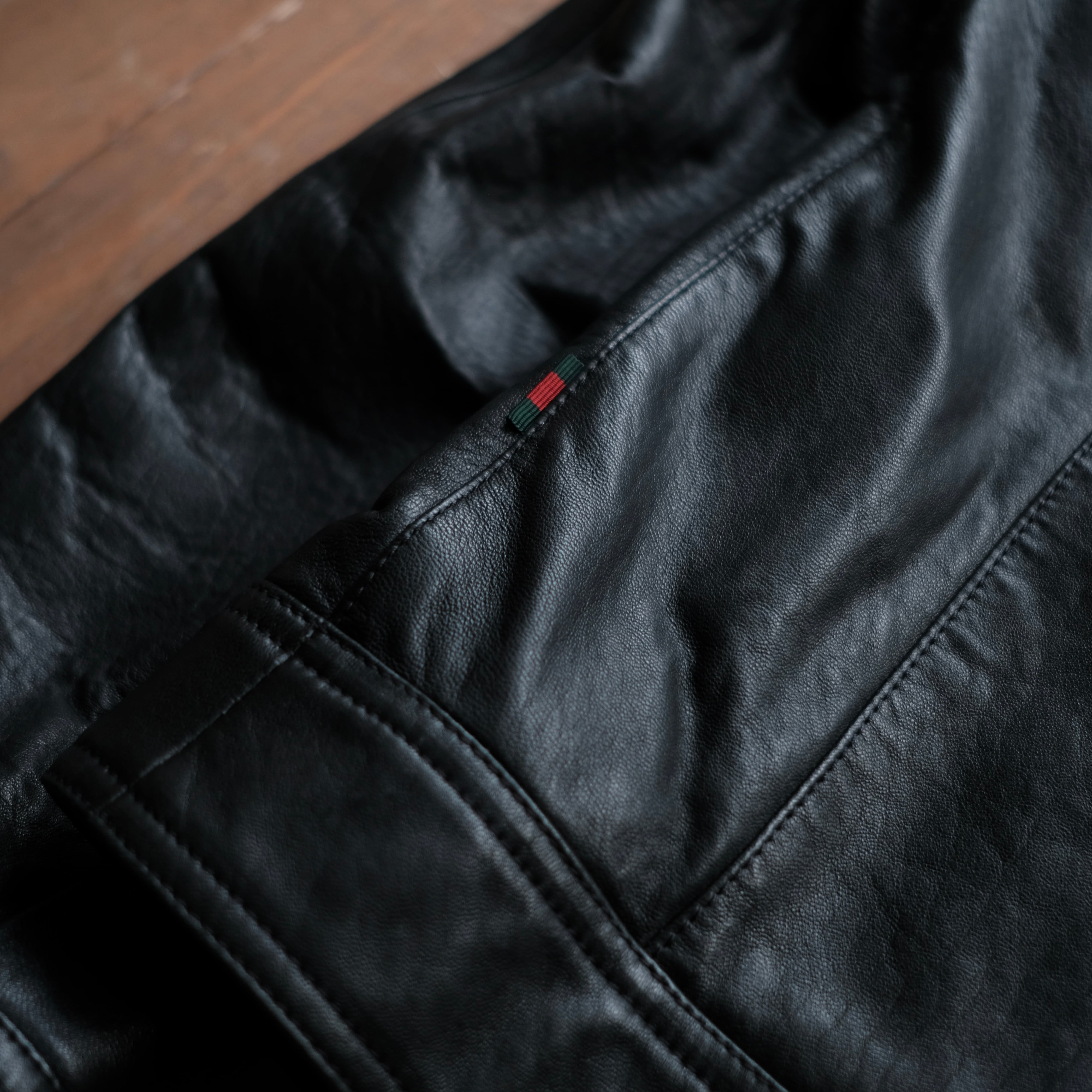 GUCCI ミケーレ期 SINGLE RIDERS LEATHER JACKET | safarionline