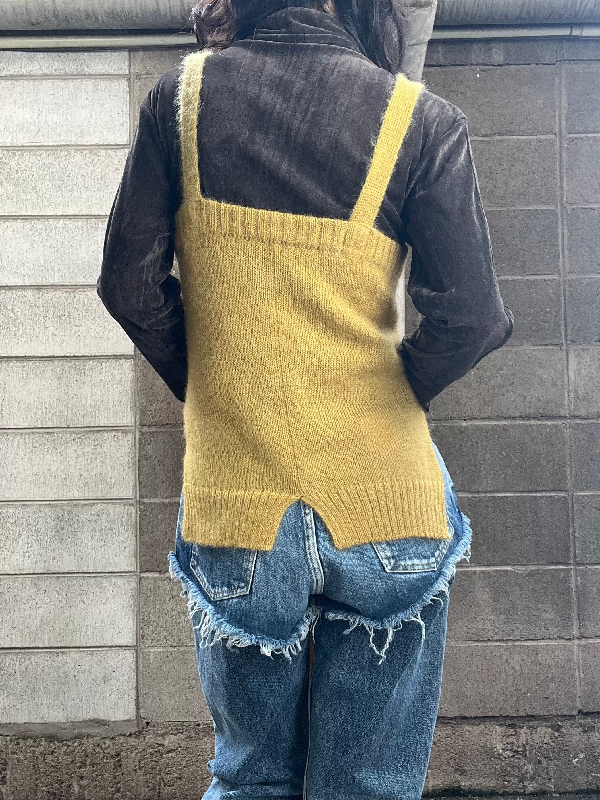 RYU KAGA - Mohair knit cami top (YELLOW) | Savvy（大分市セレクト