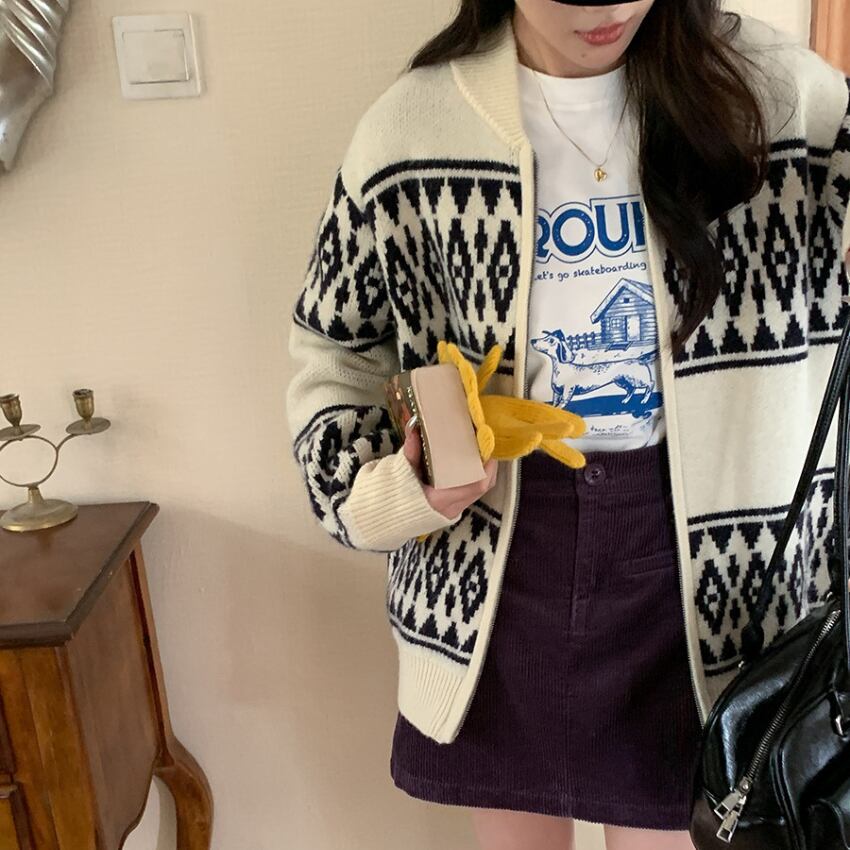 nordic zip-up jacket J00131