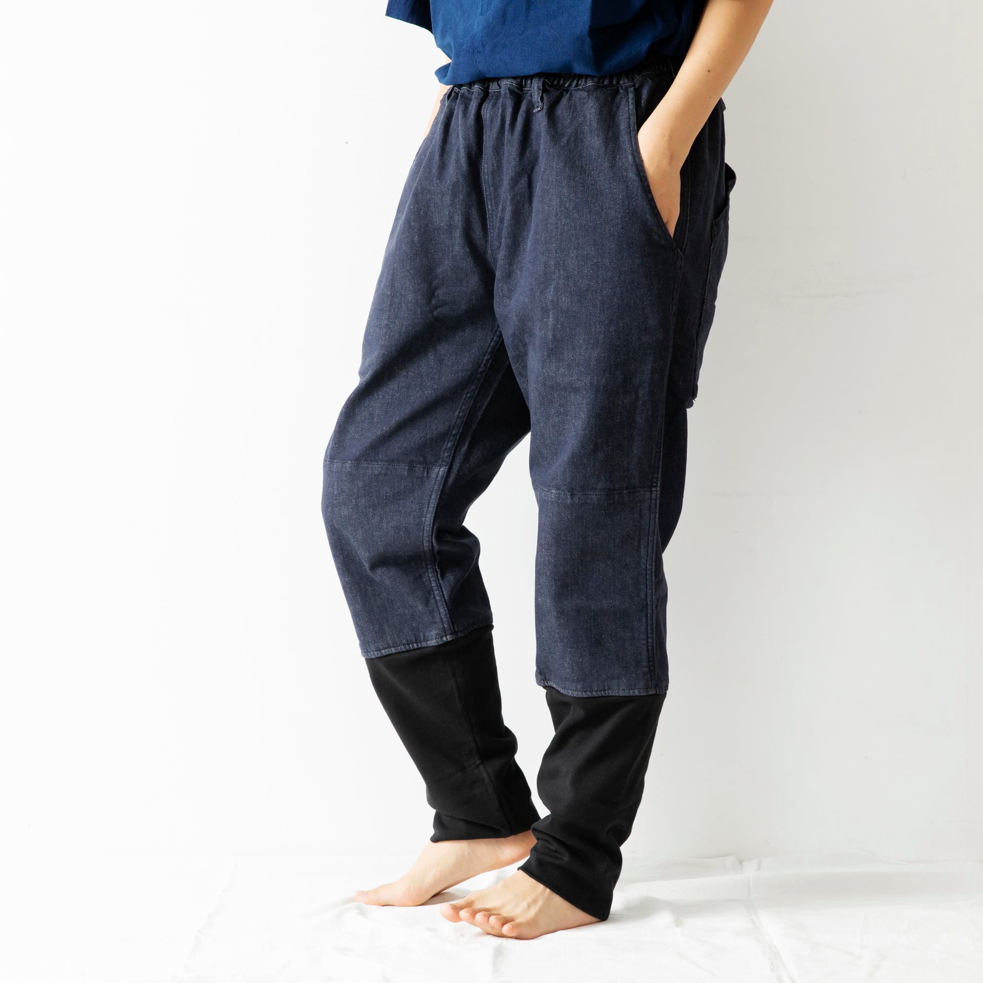 PT-62 作業もんぺまくる [Japanese Denim] インディゴ | SAGYO - 文化