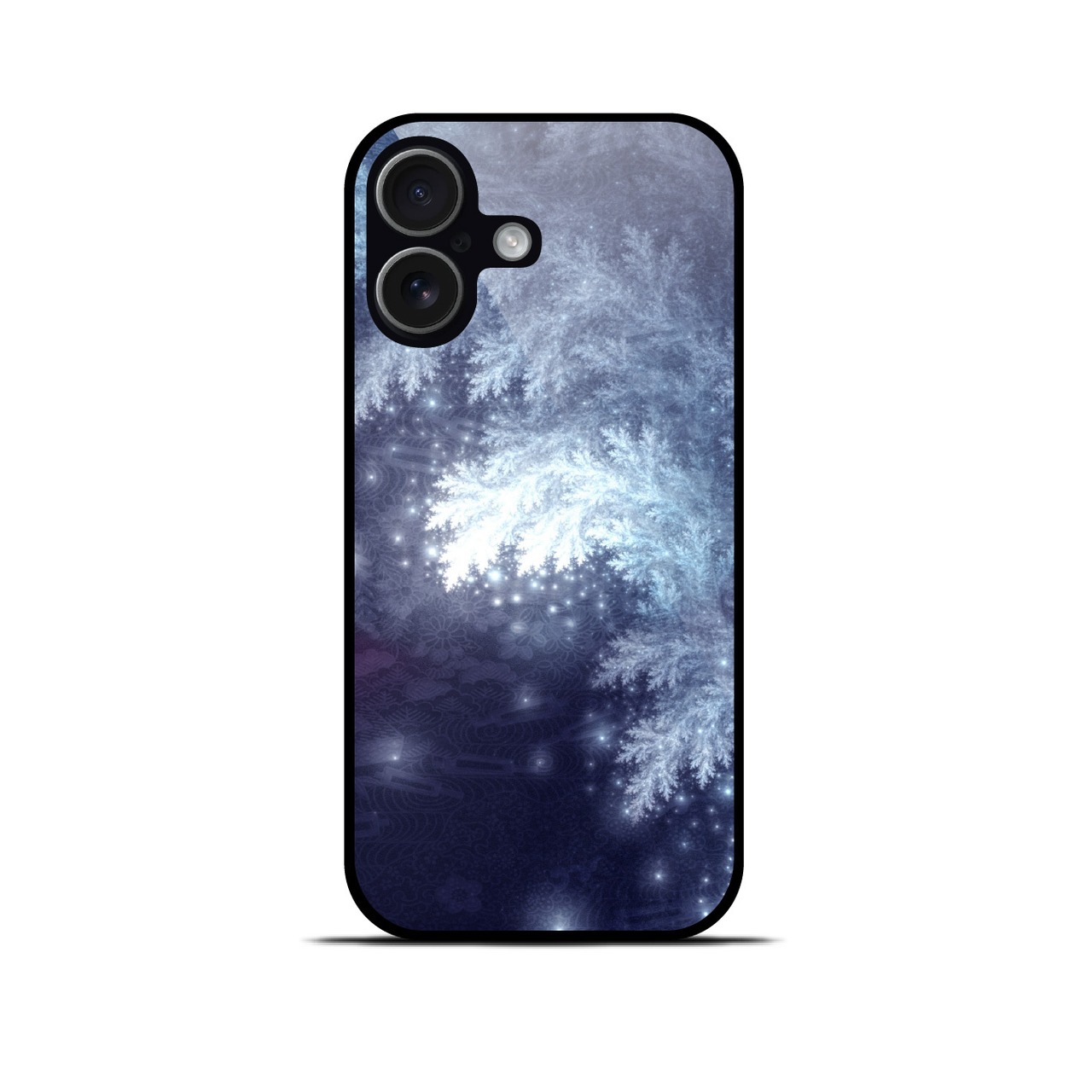 静流 - 和風 角丸型 強化ガラスiPhoneケース