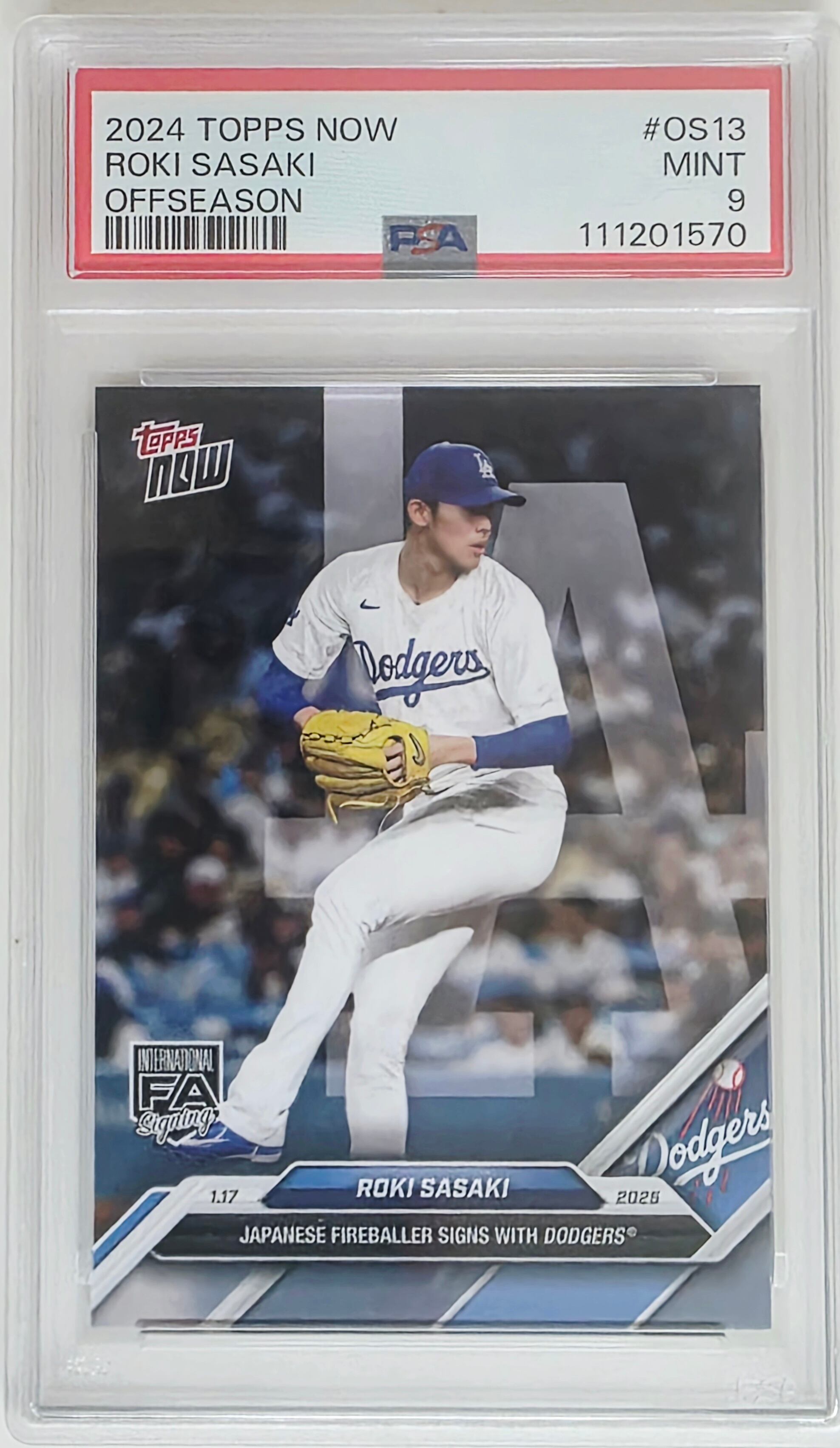 3922G5 大谷翔平 topps now（24時間限定販売） 1900年以降で初めて被