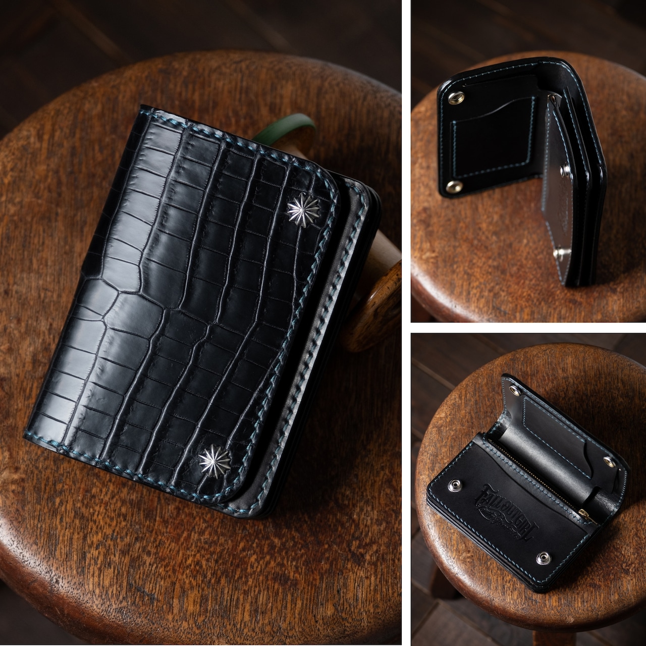 M-TRUCKER T-5 Bi-Fold crocodile/カスタムオーダー