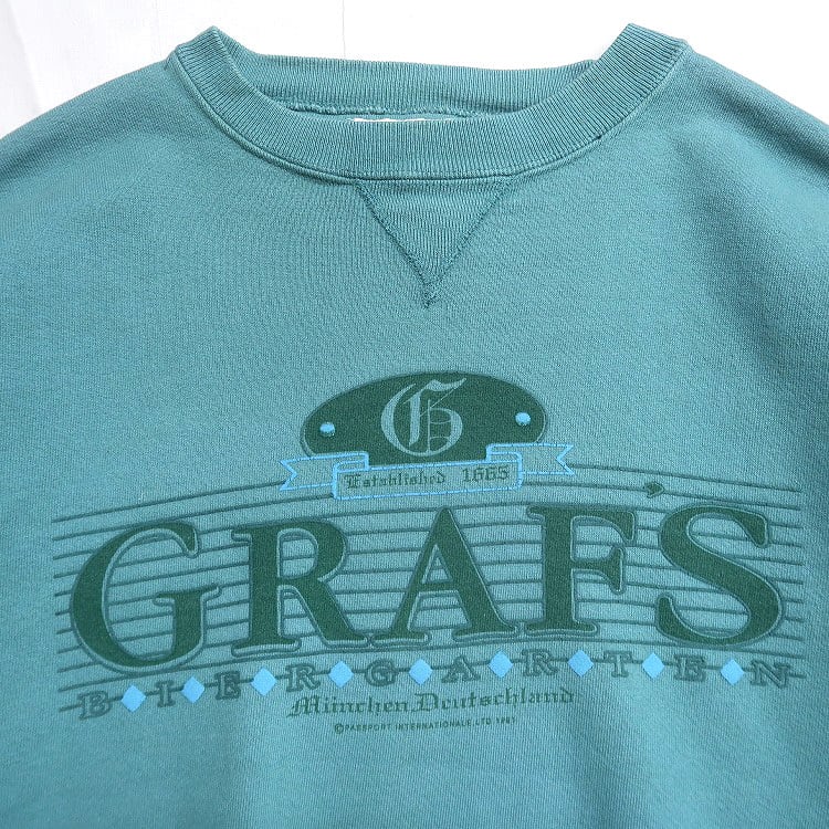 古着 USA製 The Perfect Shirt Company プリントスウェット トレーナー