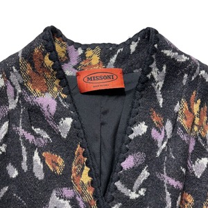 MISSONI jacquard knit gown coat