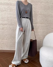 Simple round neck T-shirt　T20204