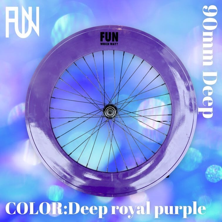 FUN 700C Deep rim FRONT, Deep royal purple】アルミホイール