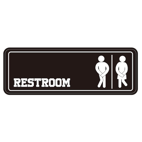 202 RESTROOM SIGN "California Market Center"　アメリカンステッカー　スーツケース　シール