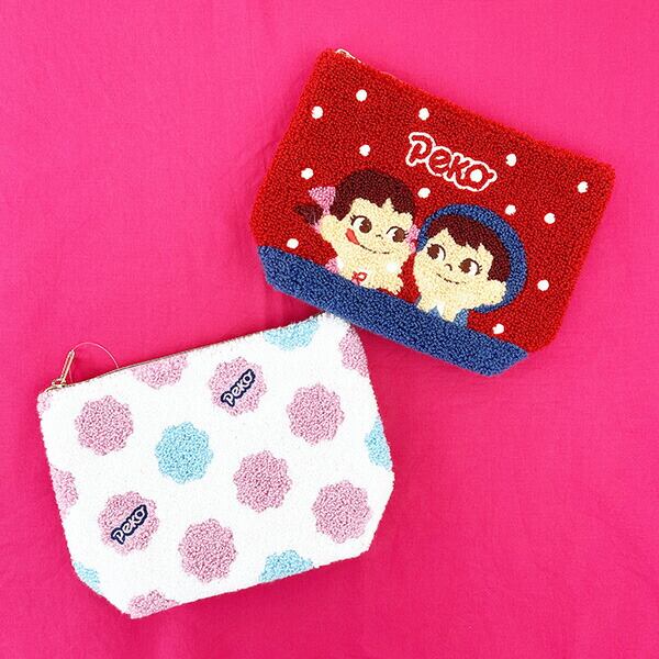 不二家 ペコちゃん Peko&Poko スウィートミルキー ポーチ 小物入れ