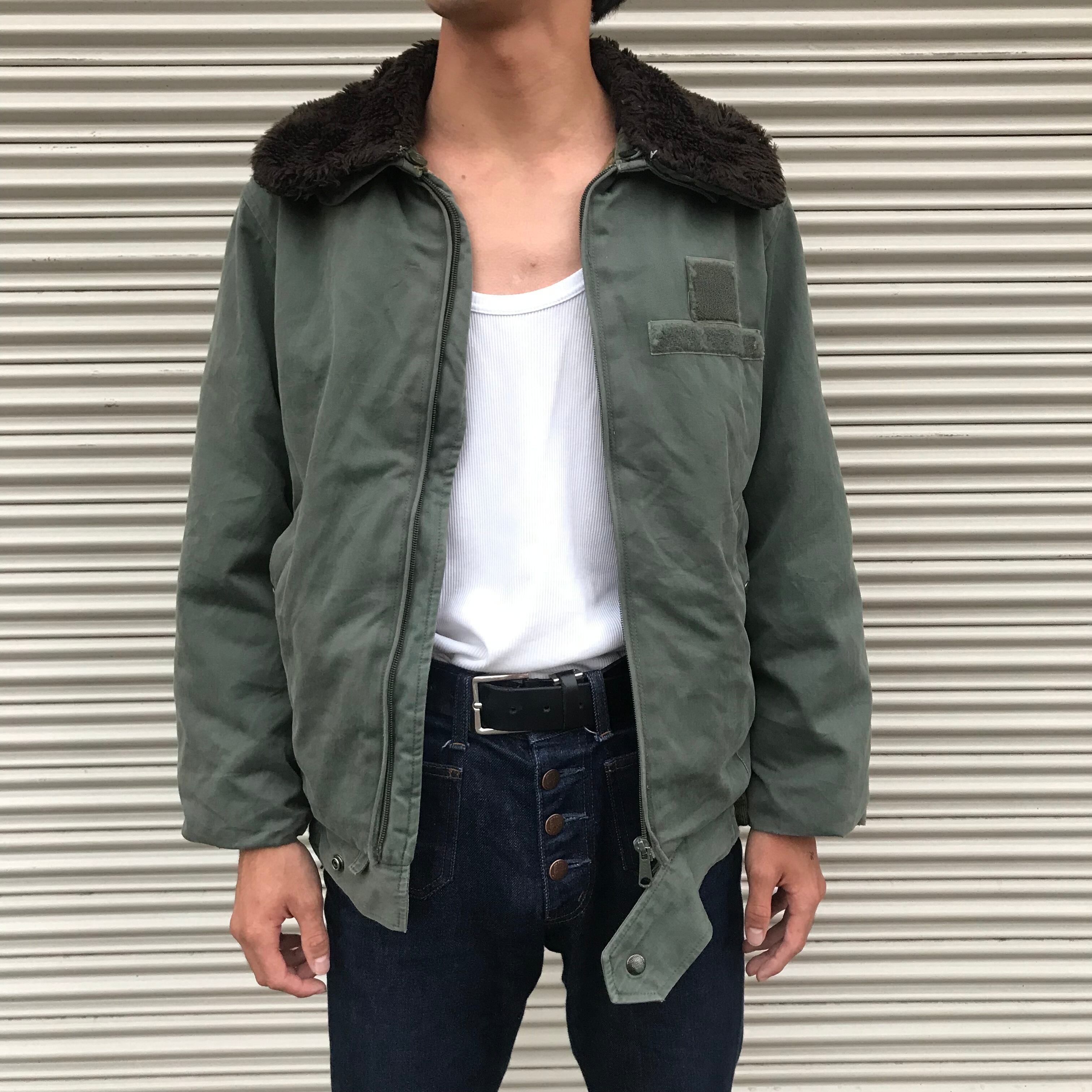 貴重なSサイズ 80s French AF フランス軍 空軍 実物 パイロット B-15