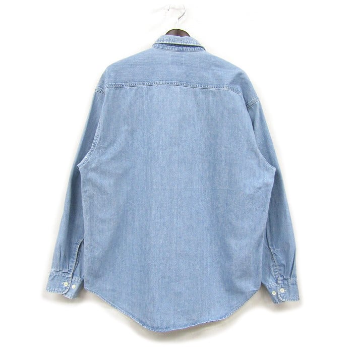 古着 オーバーサイズ GAP デニムシャツ 長袖シャツ シャツ 青 ブルー