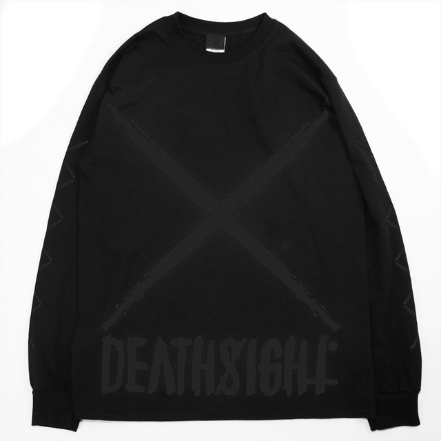 xxx L/S TEES BLACK x BLACK - メイン画像