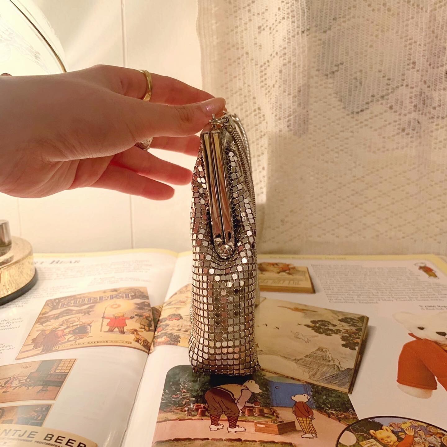 silver party bag / wallet type