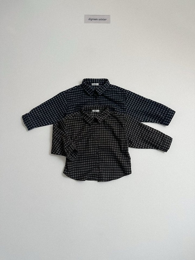 〖取寄〗韓国子供服 / 26winter / Digreen / モナチェックシャツ / キッズ / 冬服 *S~2XL*
