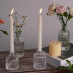 花瓶個30個セット クリア 透明の花瓶 ヴィンテージクリアガラスの花瓶 ホームテーブルの装飾 センターピース用 小さな花瓶 素朴なウェディングデコレーション マルチサイズ