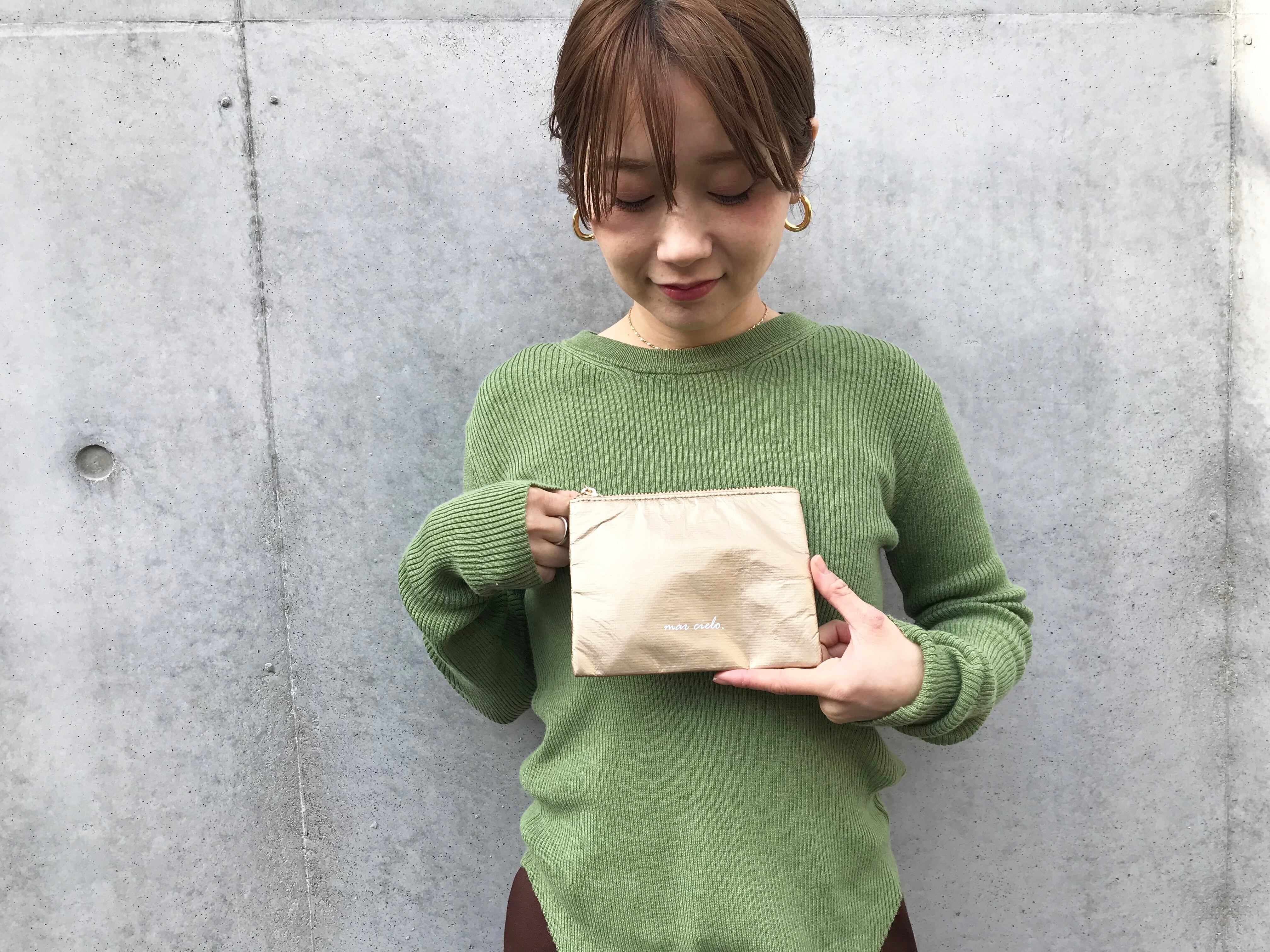 フラットポーチ ゴールド mar cielo. マルシエロ メール便 送料無料