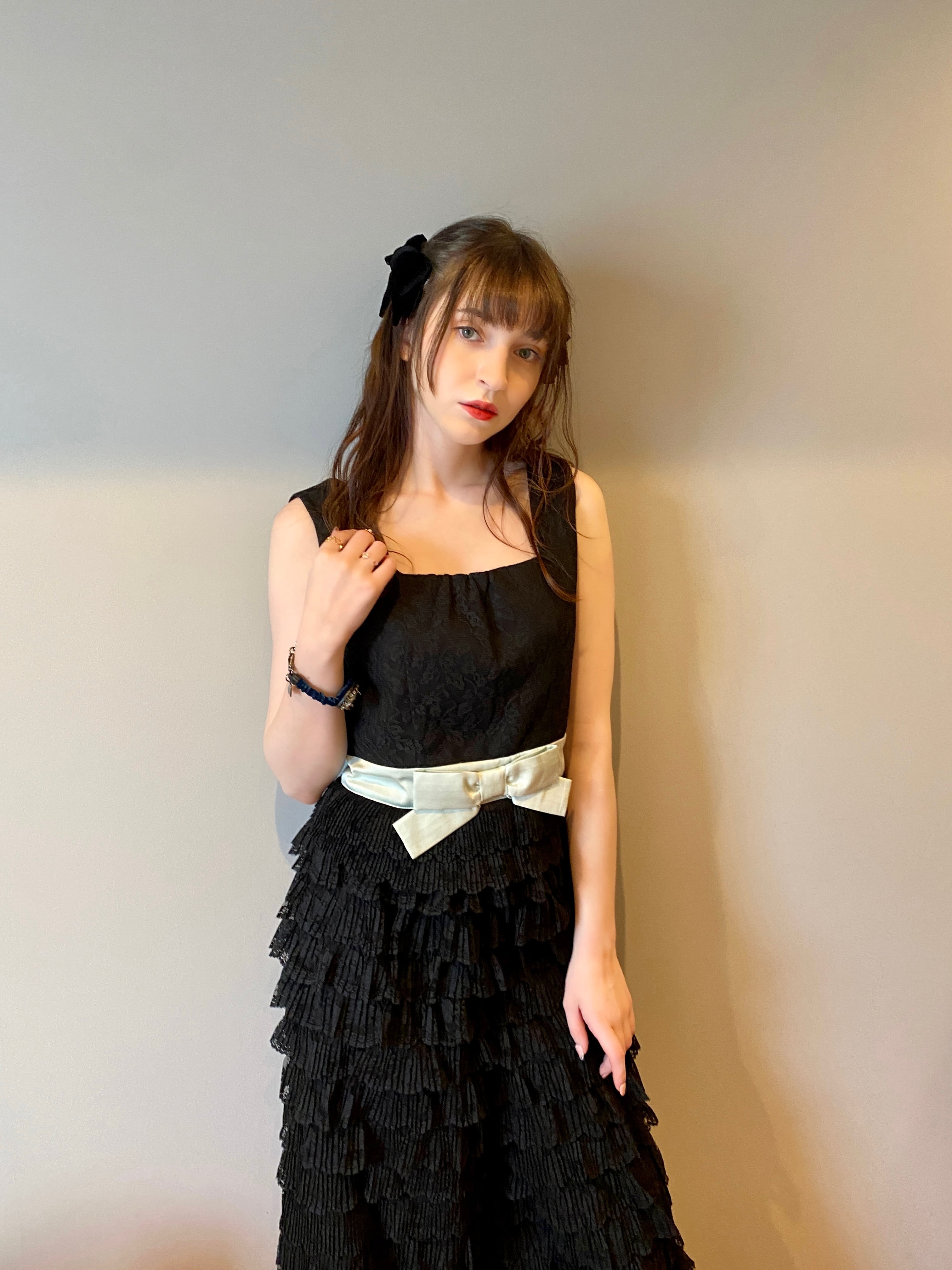 lace ribbon tops（レースリボントップス） | MYRTILLE