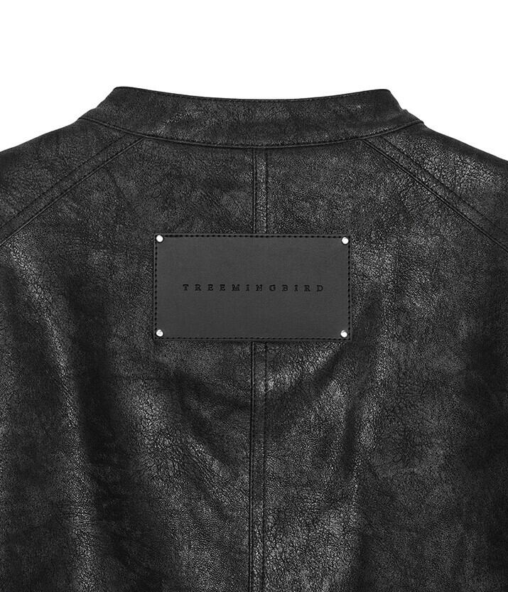 ☆BOYNEXTDOOR イハン 着用！！【TREEMINGBIRD】Moto Cropped Leather