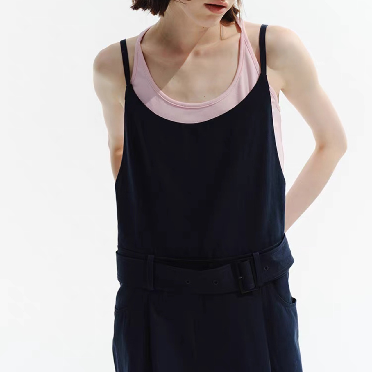 Wide Leg Full Length Salopette T4332