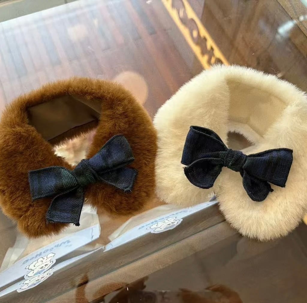 《予約》AB0026 ふんわりリボンファーケープ