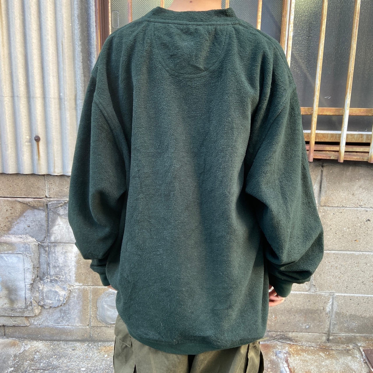 90年代〜00年代 J.CREW ジェイクルー フリース プルオーバー メンズL 