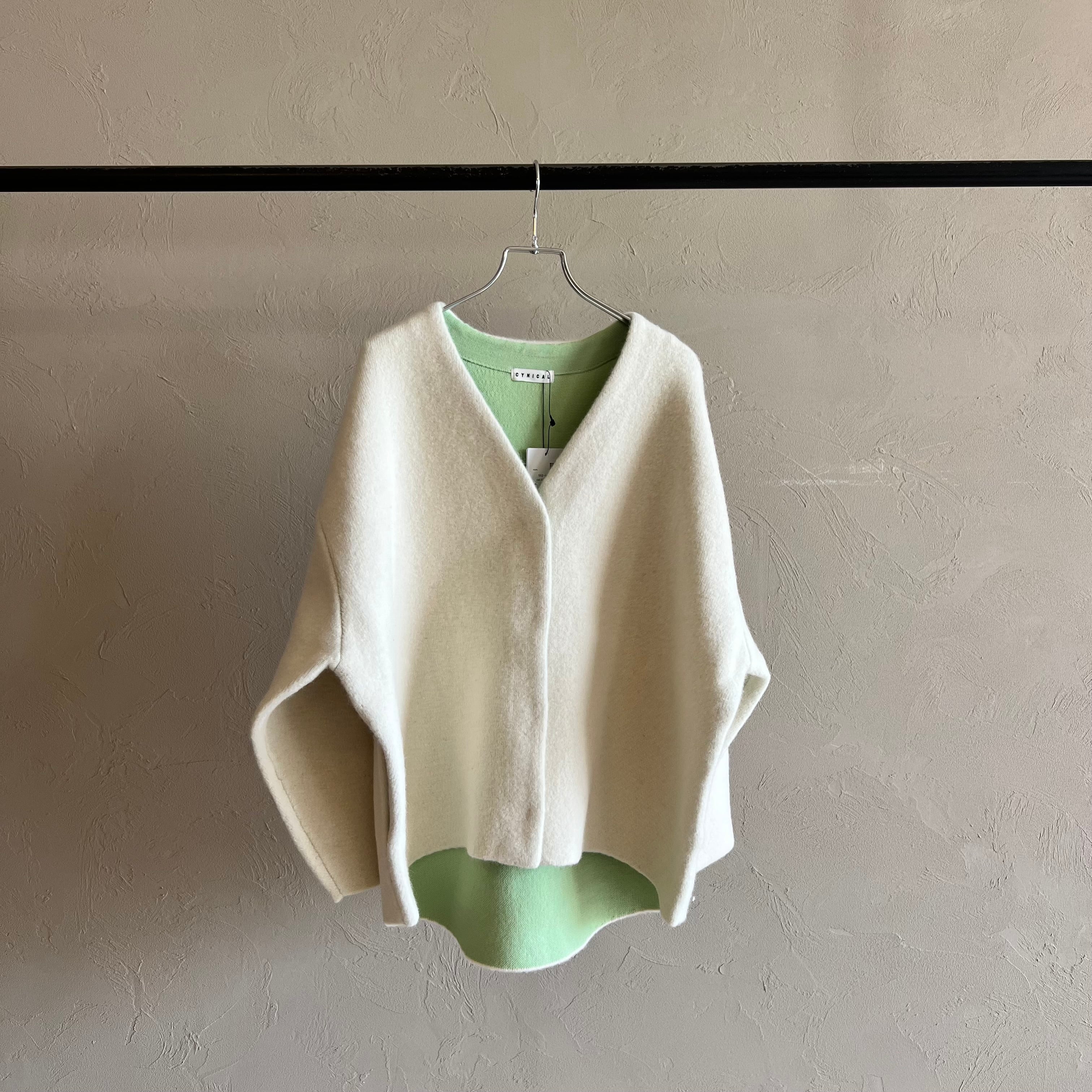 CYNICAL 】ダブルフェイスラクーンニットコーディガン | valance 福井