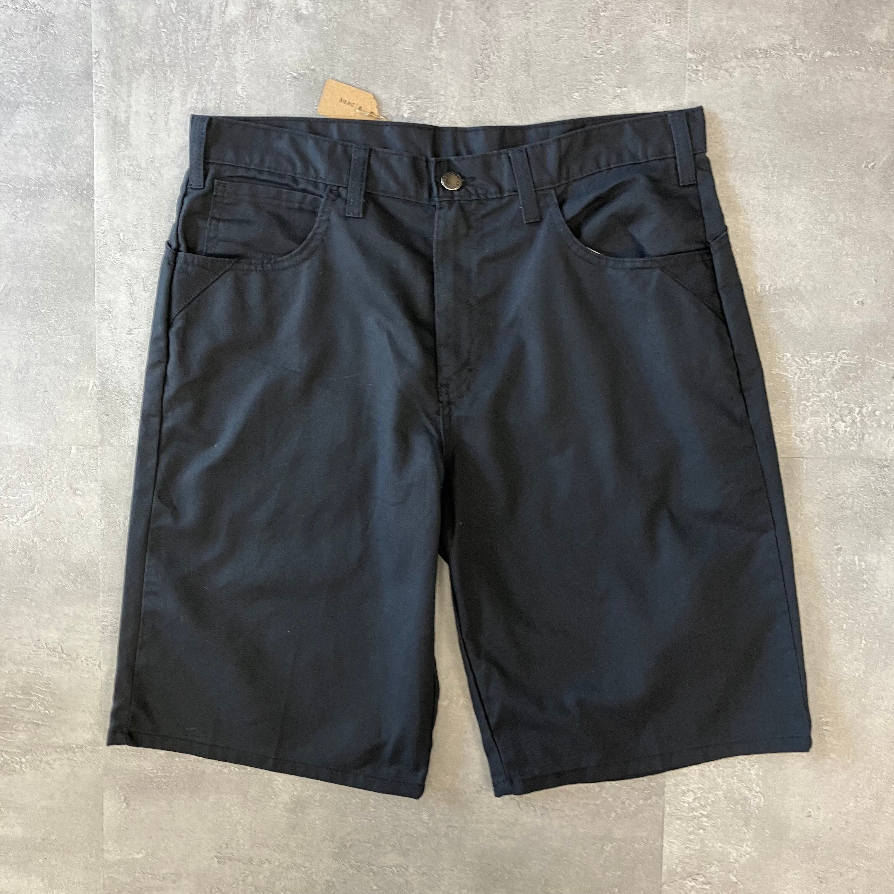 《実寸w33》Dickies ディッキーズ ハーフパンツ ショーツ ブラック No.3037