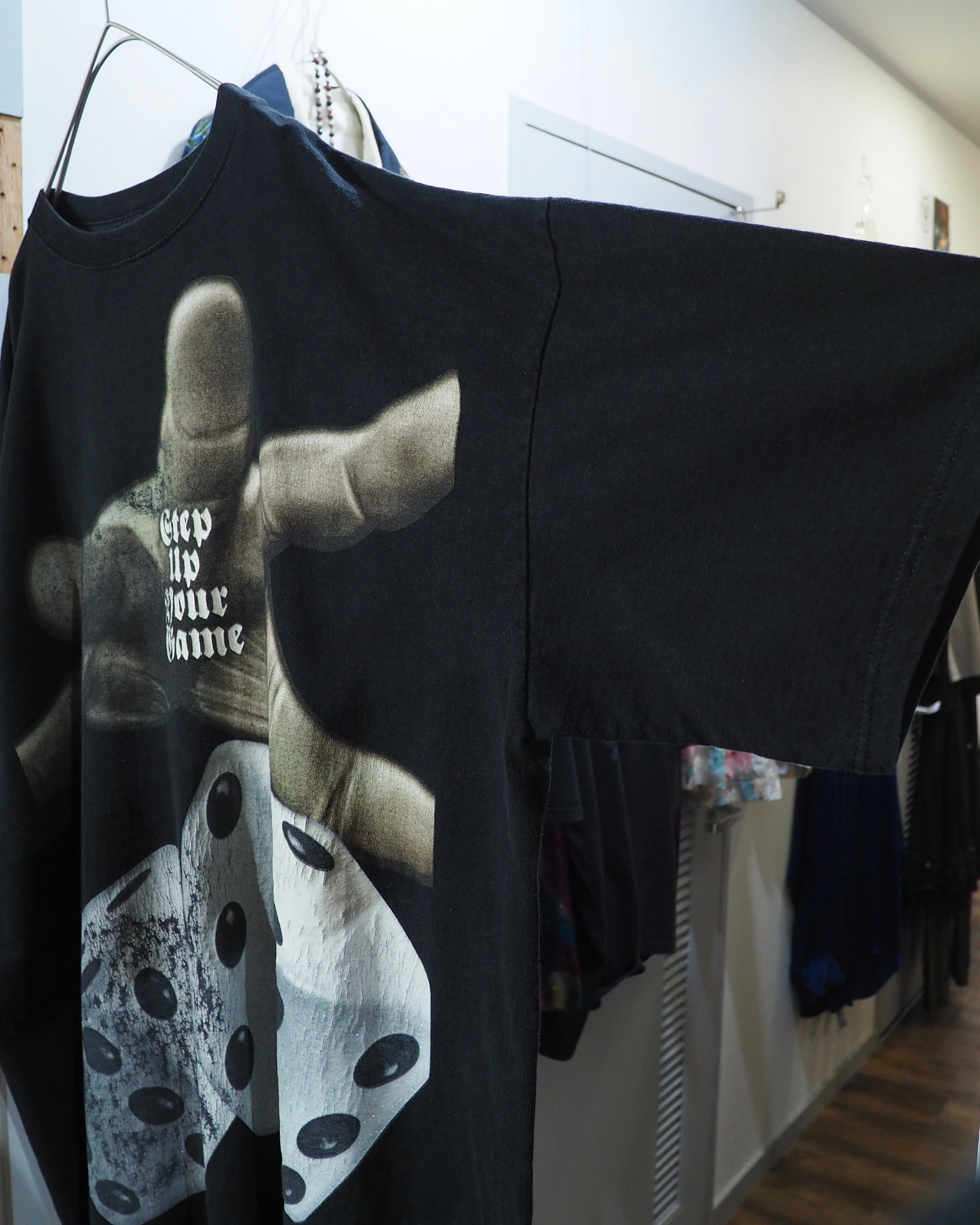 ” Craps - Hand throwing the Dice ” Graphic printed Over silhouette Tee