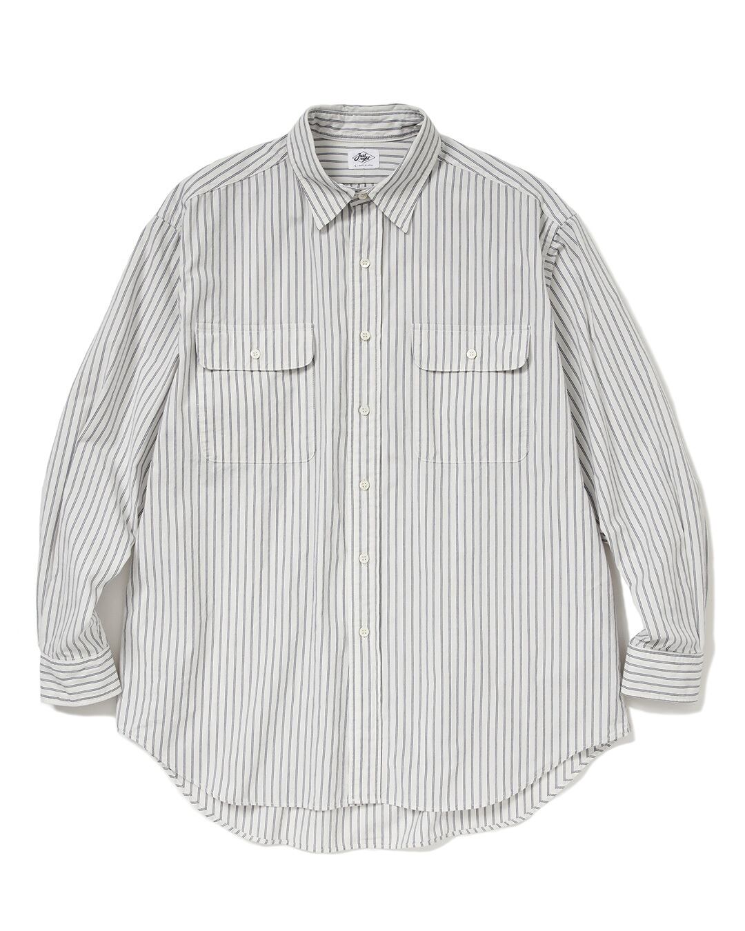 Just Right “Selvedge Stripe Shirt” White