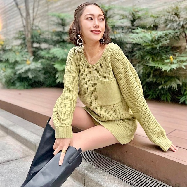 Marble Round & Plate Pierce/Earring