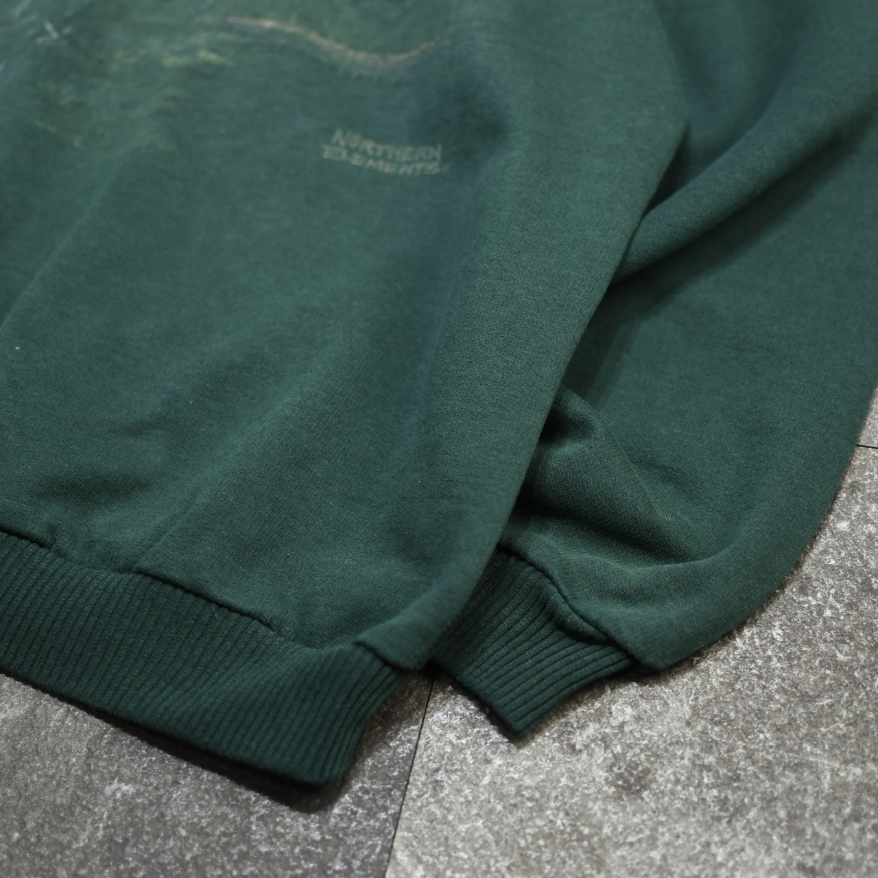 wolf embroidery x print sweat