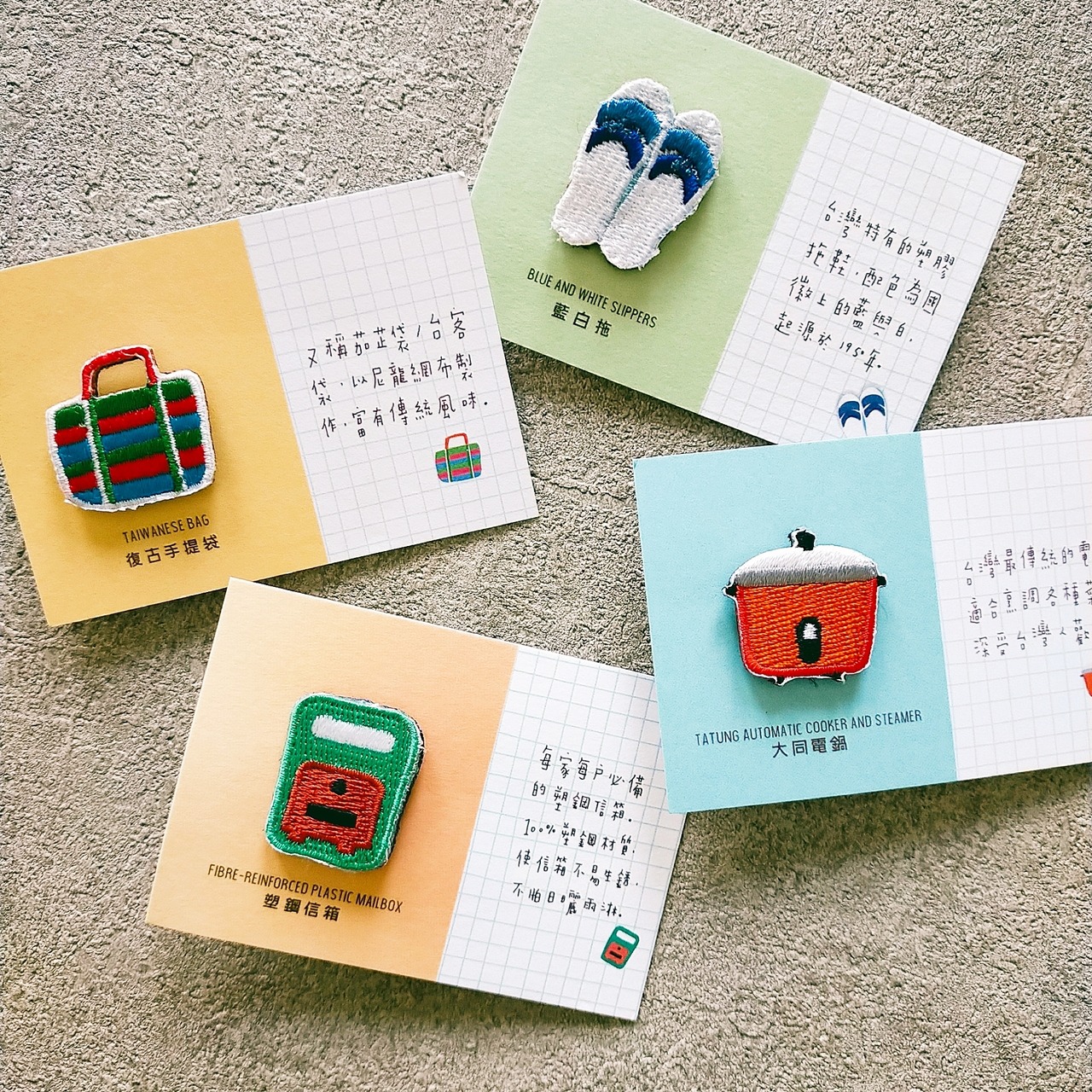 Littdlework　刺繍ワッペンピンバッジ