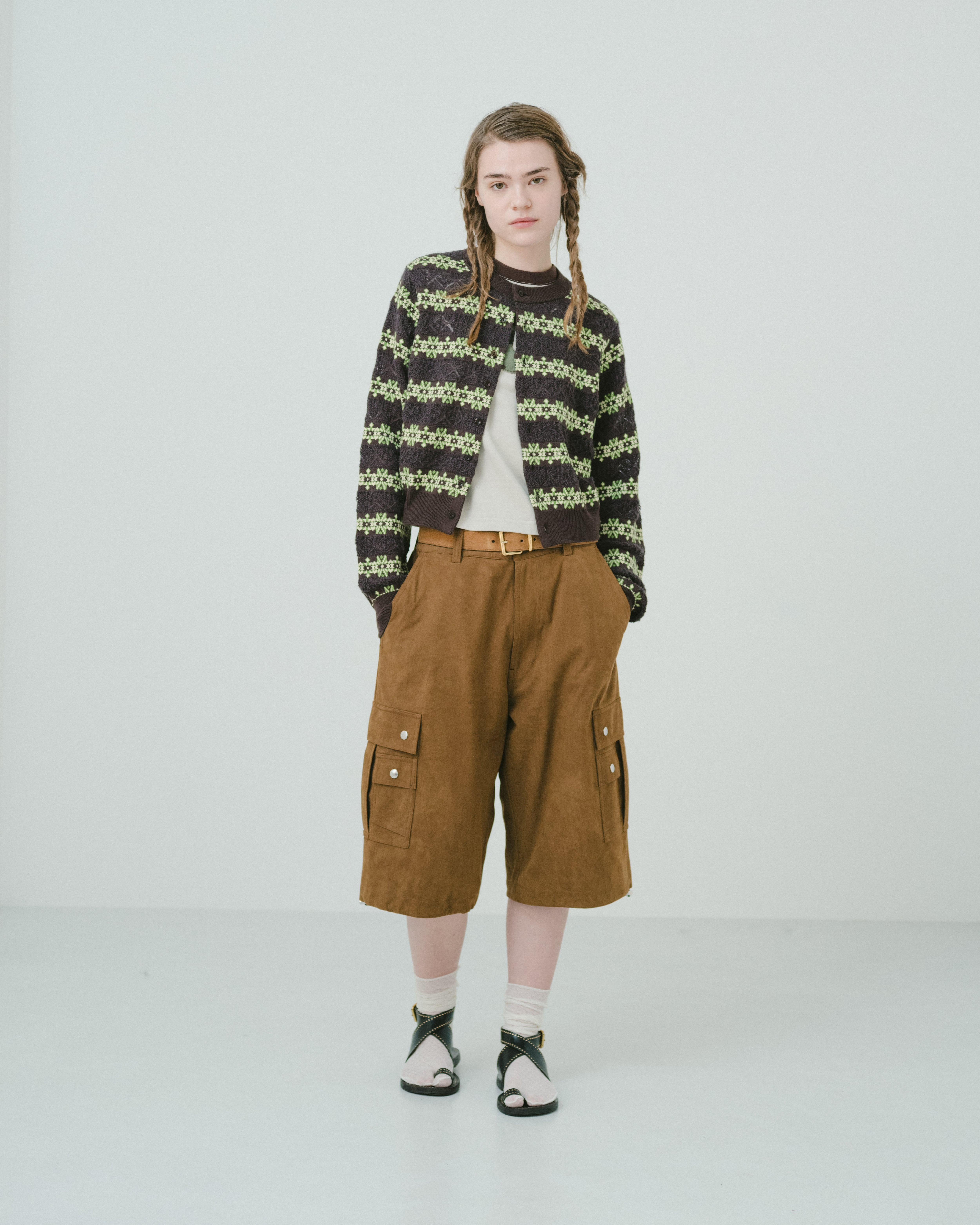 Crew neck cardigan（BROWN） | TTTMSW