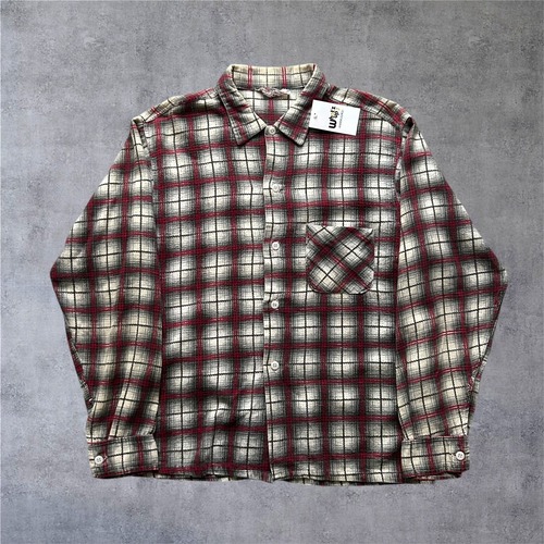 1950s〜 Designer Collection print flannel shirt【高円寺店】