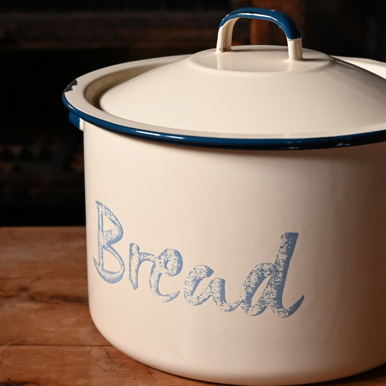 Enamel Bread Can / エナメル ブレッド カン〈 琺瑯・ホーロー・キッチン収納・アンティーク・ヴィンテージ 〉113829